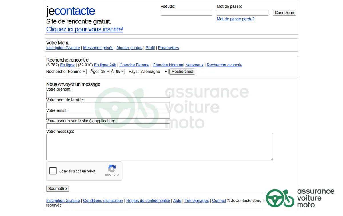Capture : Contact